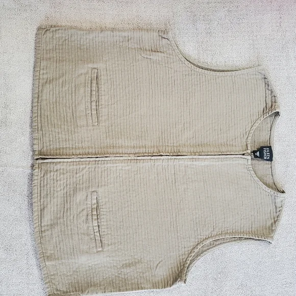 Eileen Fisher Zip Front Vest/Top - Picture 14 of 14